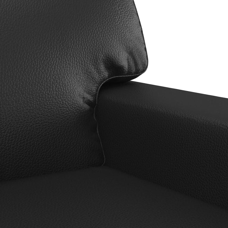 Fauteuil 60 cm kunstleer zwart