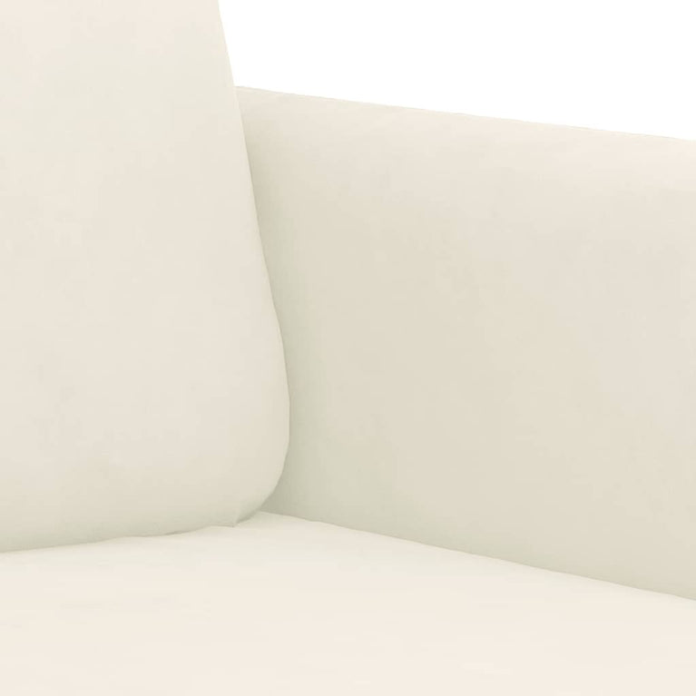 Fauteuil 60 cm fluweel crèmekleurig