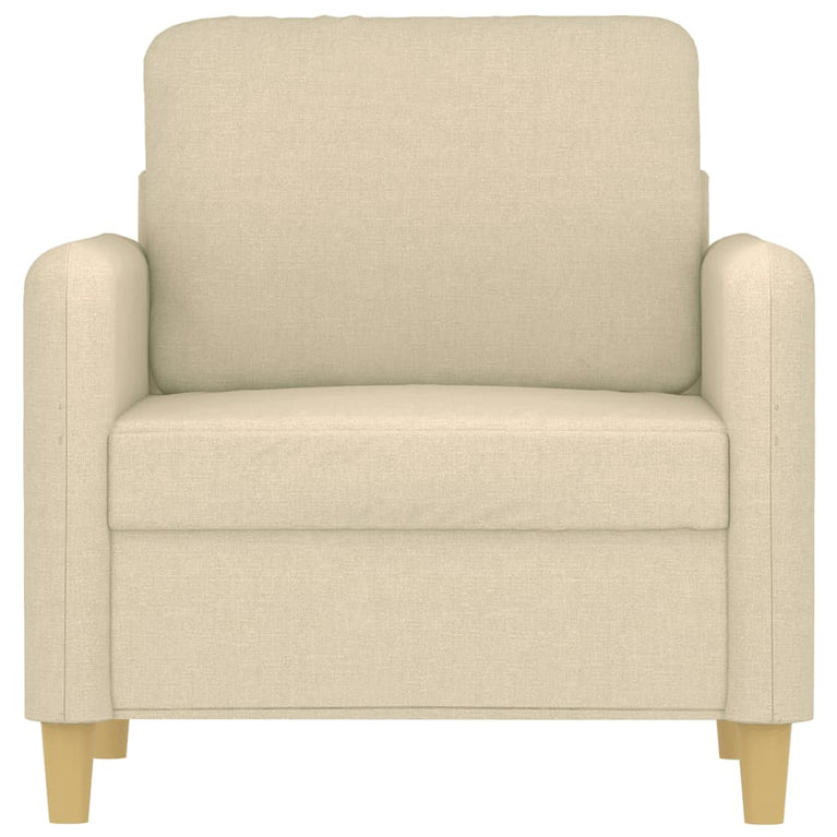 Fauteuil 60 cm stof crèmekleurig