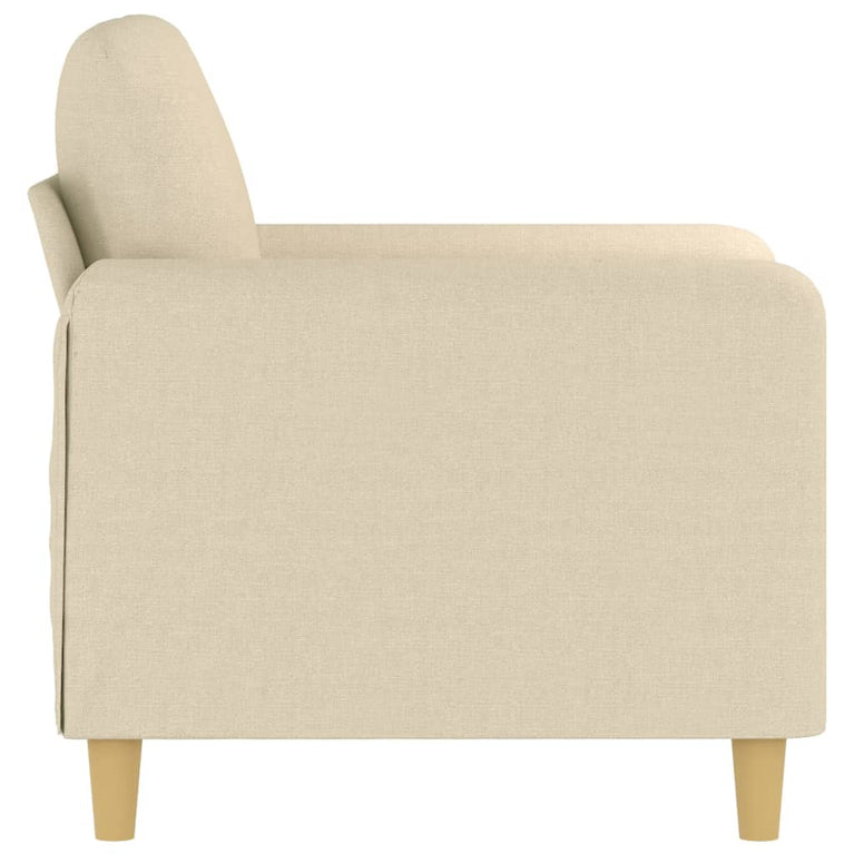 Fauteuil 60 cm stof crèmekleurig