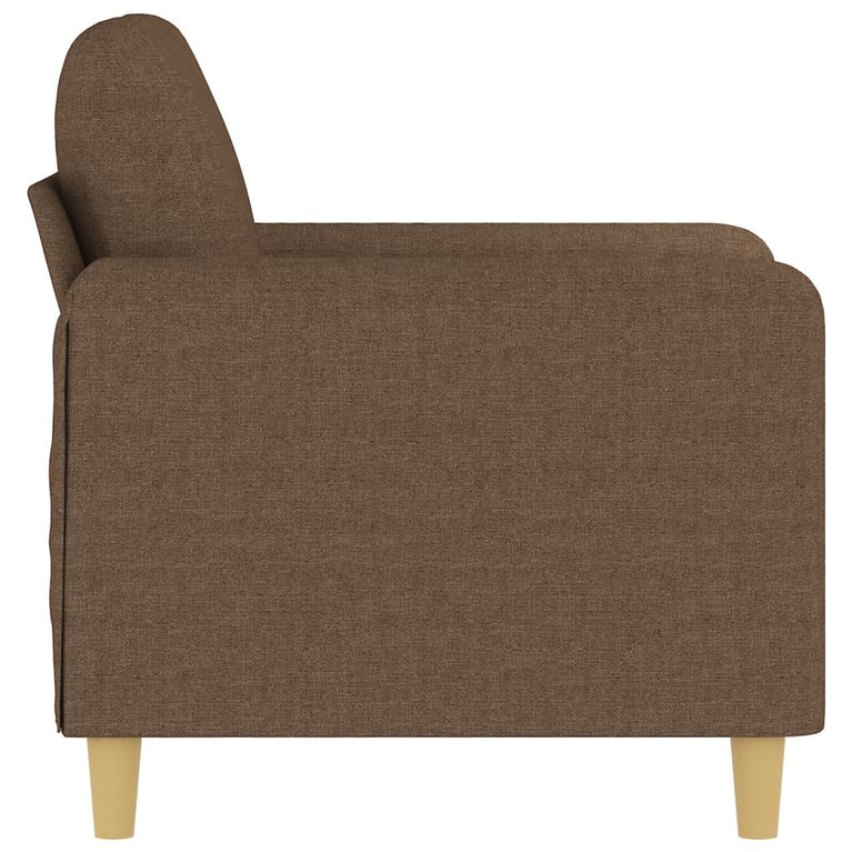 Fauteuil 60 cm stof bruin