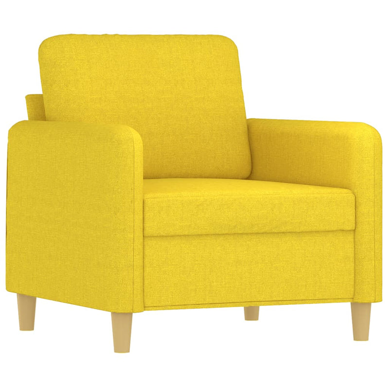 Fauteuil 60 cm stof lichtgeel
