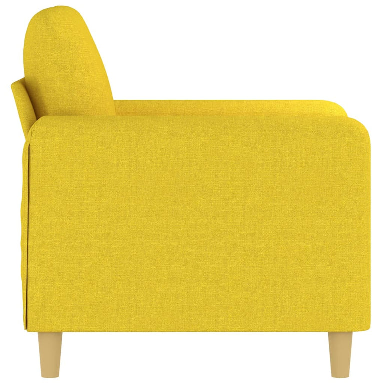 Fauteuil 60 cm stof lichtgeel