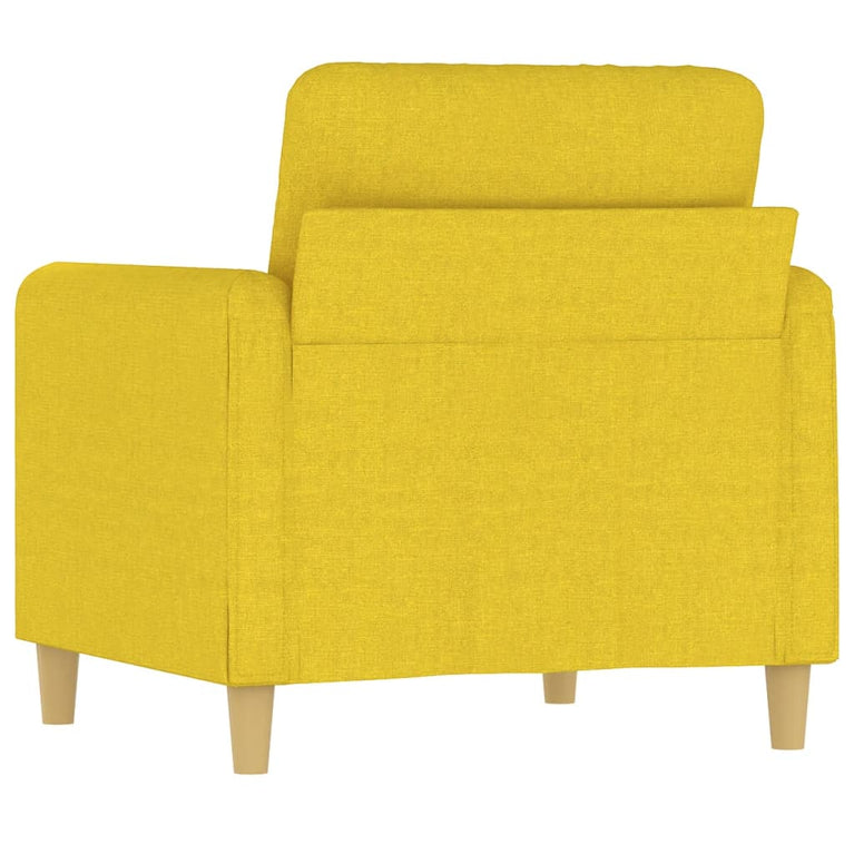 Fauteuil 60 cm stof lichtgeel