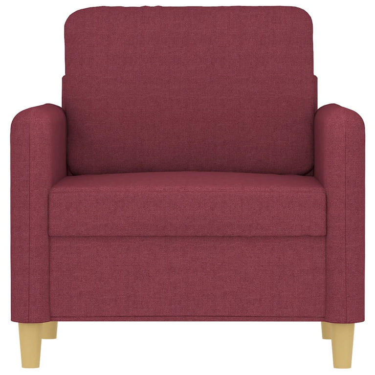 Fauteuil 60 cm stof wijnrood