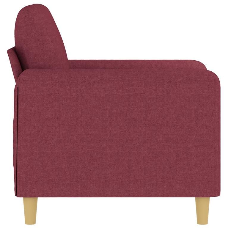 Fauteuil 60 cm stof wijnrood
