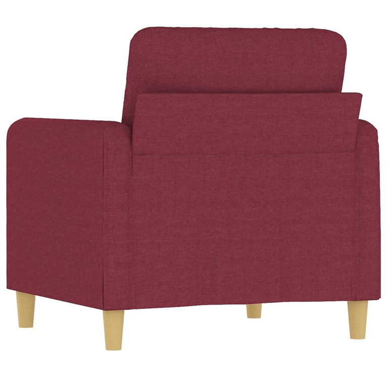 Fauteuil 60 cm stof wijnrood