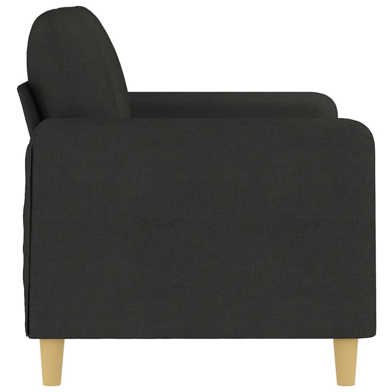 Tweezitsbank 120 cm stof zwart