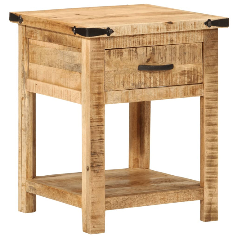 Nachtkastje 40x40x50 cm massief mangohout