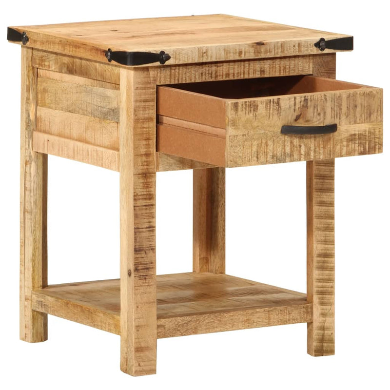 Nachtkastje 40x40x50 cm massief mangohout