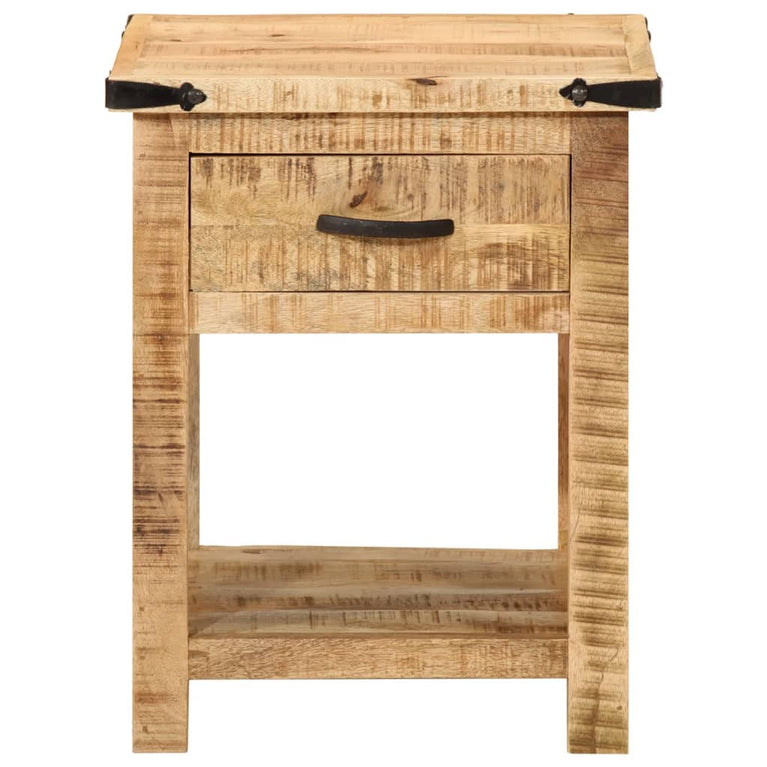 Nachtkastje 40x40x50 cm massief mangohout