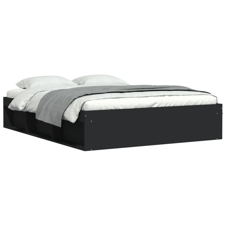 Bedframe zwart 150x200 cm King Size