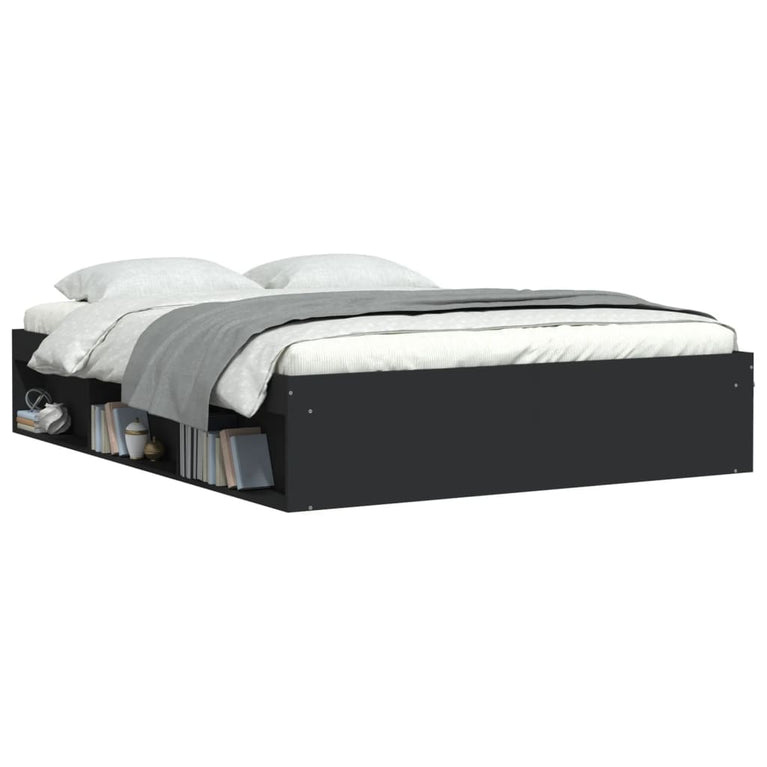 Bedframe zwart 150x200 cm King Size