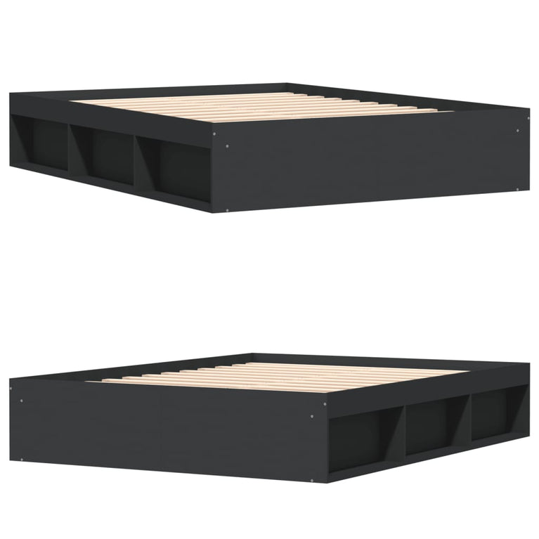 Bedframe zwart 150x200 cm King Size