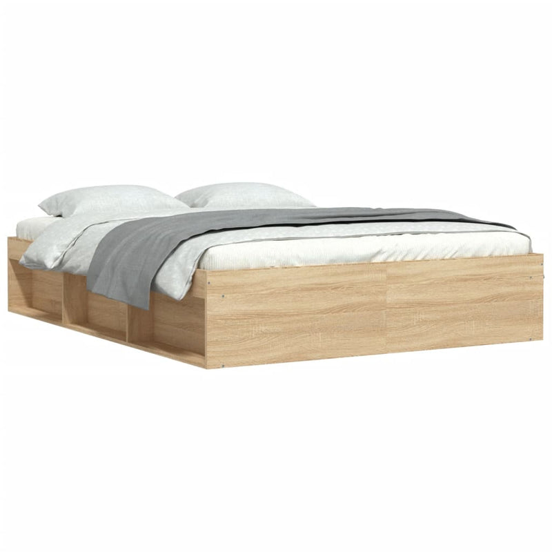 Bedframe sonoma eikenkleurig 150x200 cm King Size