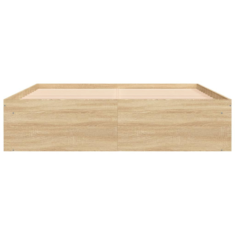 Bedframe sonoma eikenkleurig 150x200 cm King Size