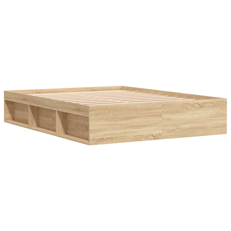 Bedframe sonoma eikenkleurig 150x200 cm King Size