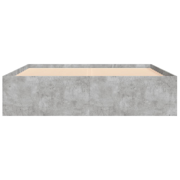 Bedframe betongrijs 150x200 cm King Size
