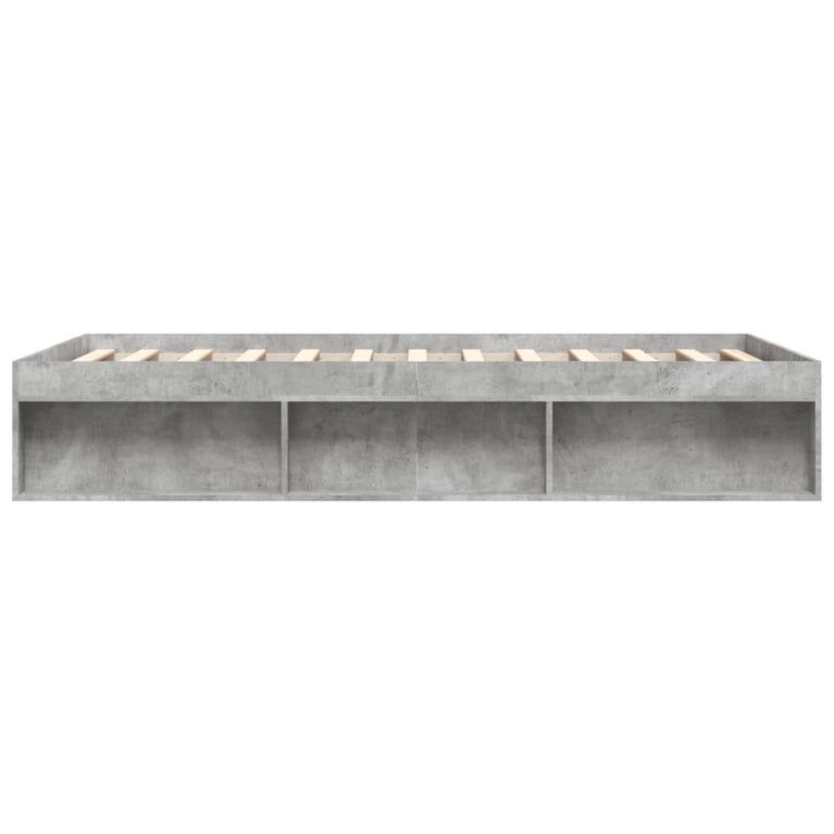 Bedframe betongrijs 150x200 cm King Size