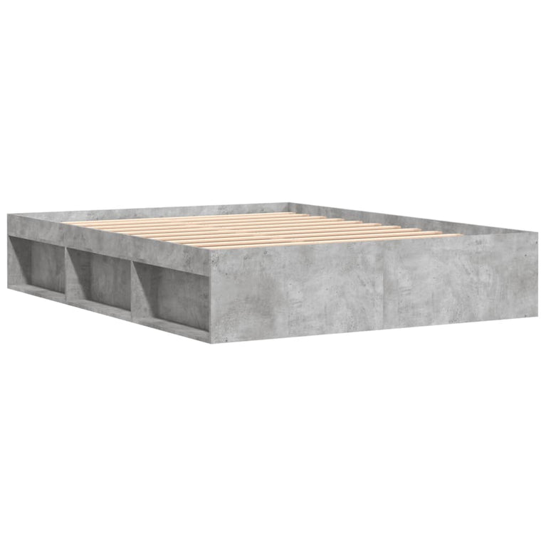 Bedframe betongrijs 150x200 cm King Size