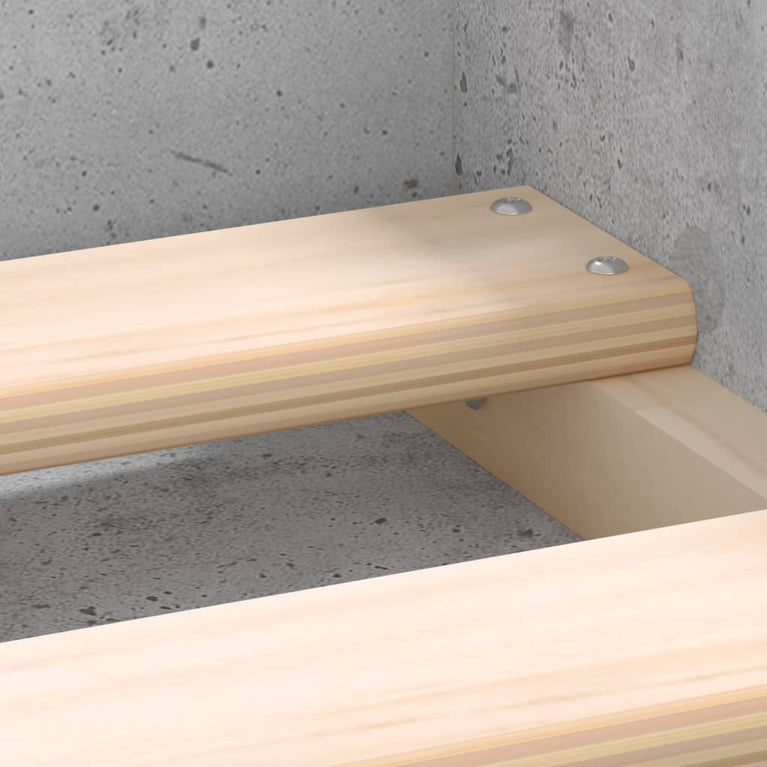 Bedframe betongrijs 150x200 cm King Size