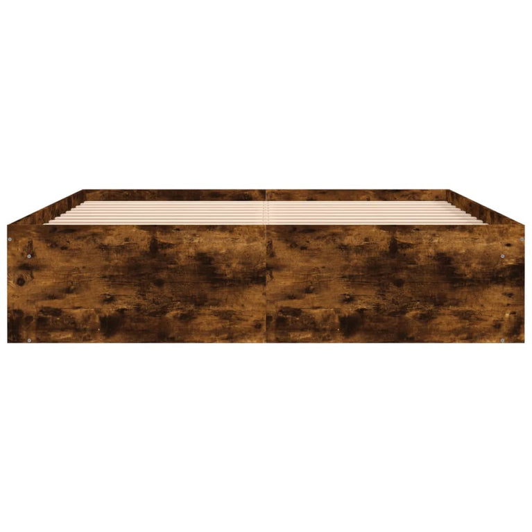 Bedframe gerookt eikenkleurig 150x200 cm King Size
