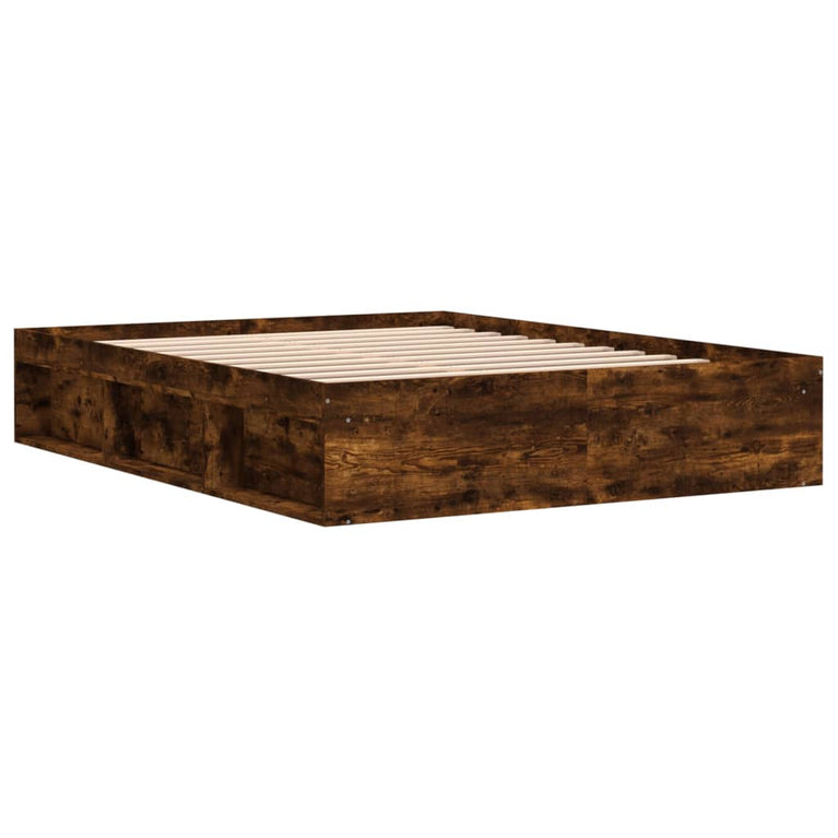 Bedframe gerookt eikenkleurig 150x200 cm King Size