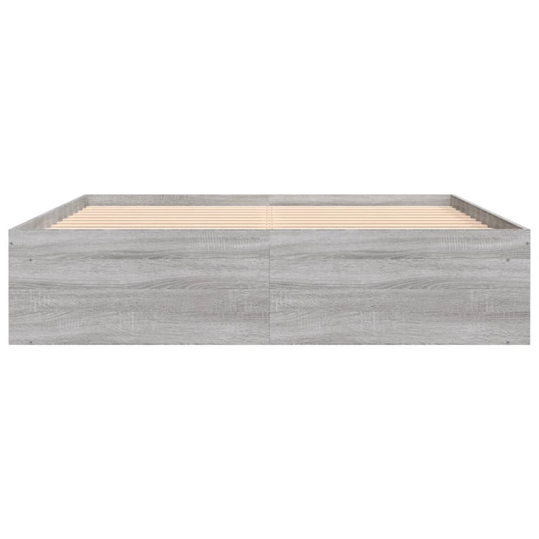 Bedframe grijs sonoma eikenkleurig 150x200 cm King Size