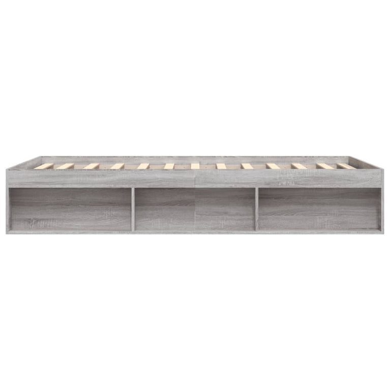 Bedframe grijs sonoma eikenkleurig 150x200 cm King Size