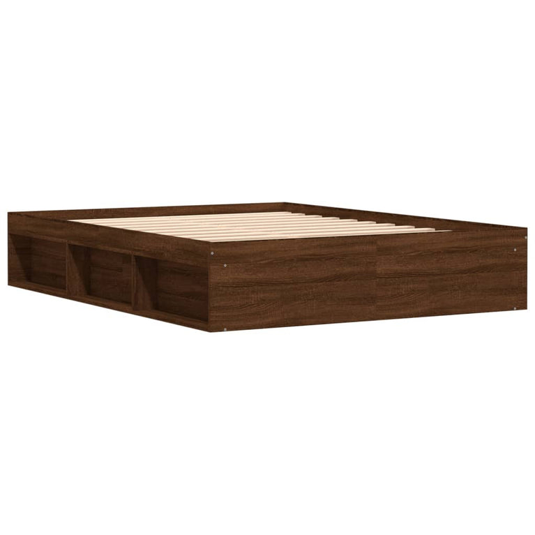 Bedframe bruineikenkleurig 150x200 cm King Size