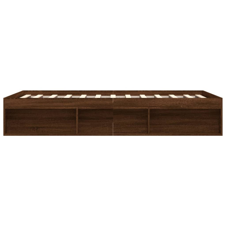Bedframe bruineikenkleurig 150x200 cm King Size