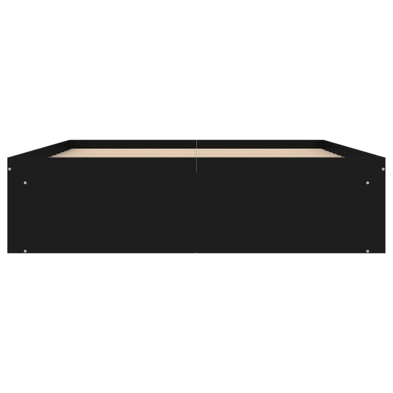 Bedframe zwart 135x190 cm Double