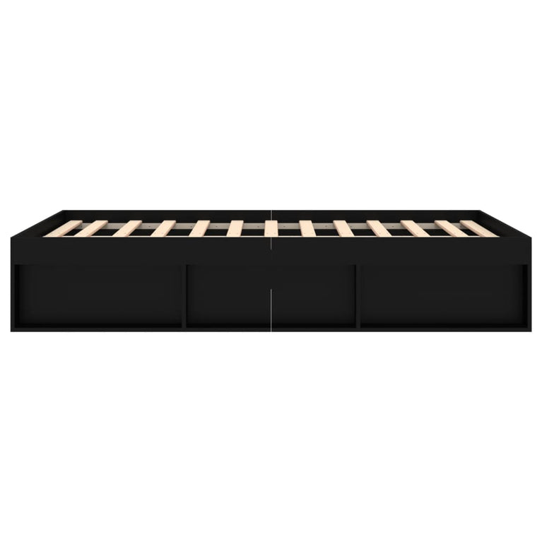 Bedframe zwart 135x190 cm Double