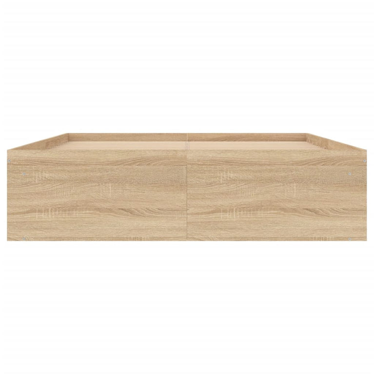 Bedframe sonoma eikenkleurig 135x190 cm Double