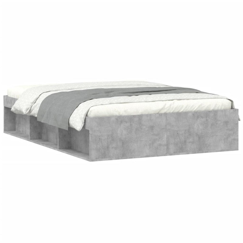 Bedframe betongrijs 135x190 cm Double