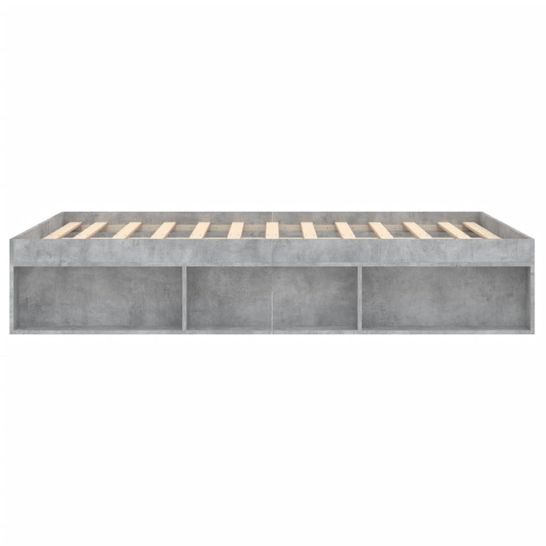 Bedframe betongrijs 135x190 cm Double
