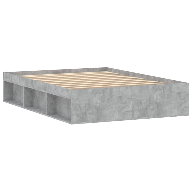 Bedframe betongrijs 135x190 cm Double