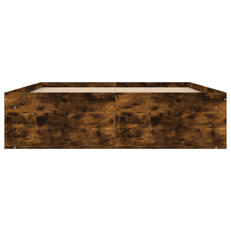 Bedframe gerookt eikenkleurig 135x190 cm Double