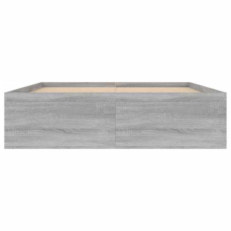 Bedframe grijs sonoma eikenkleurig 135x190 cm Double