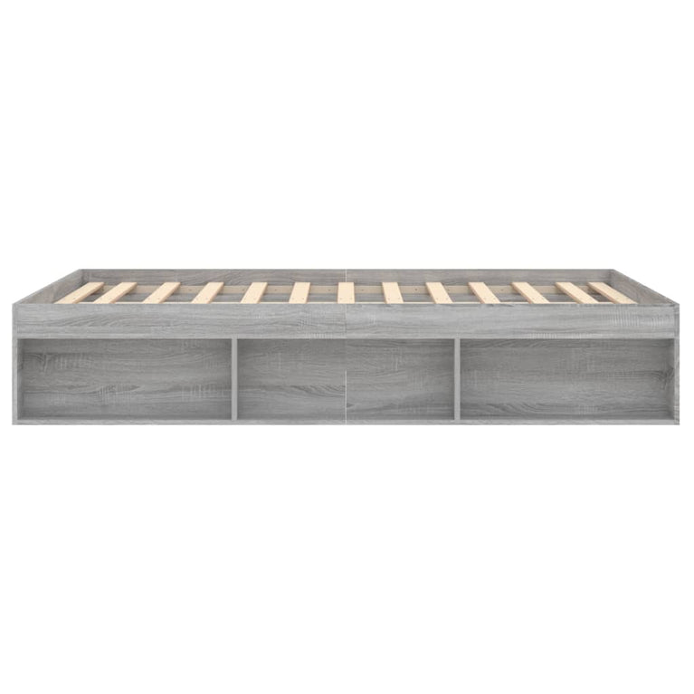Bedframe grijs sonoma eikenkleurig 135x190 cm Double