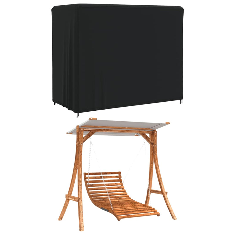 Hoes voor schommelbank 220x125x170 cm 420D oxford zwart