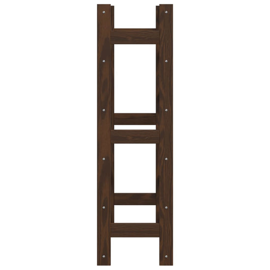 Wijnrek voor 30 flessen massief grenenhout bruin MeubelReus