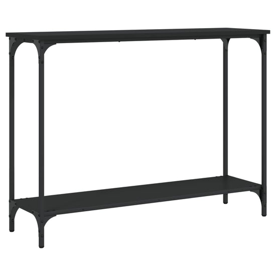 Wandtafel 101x30,5x75 cm bewerkt hout zwart MeubelReus