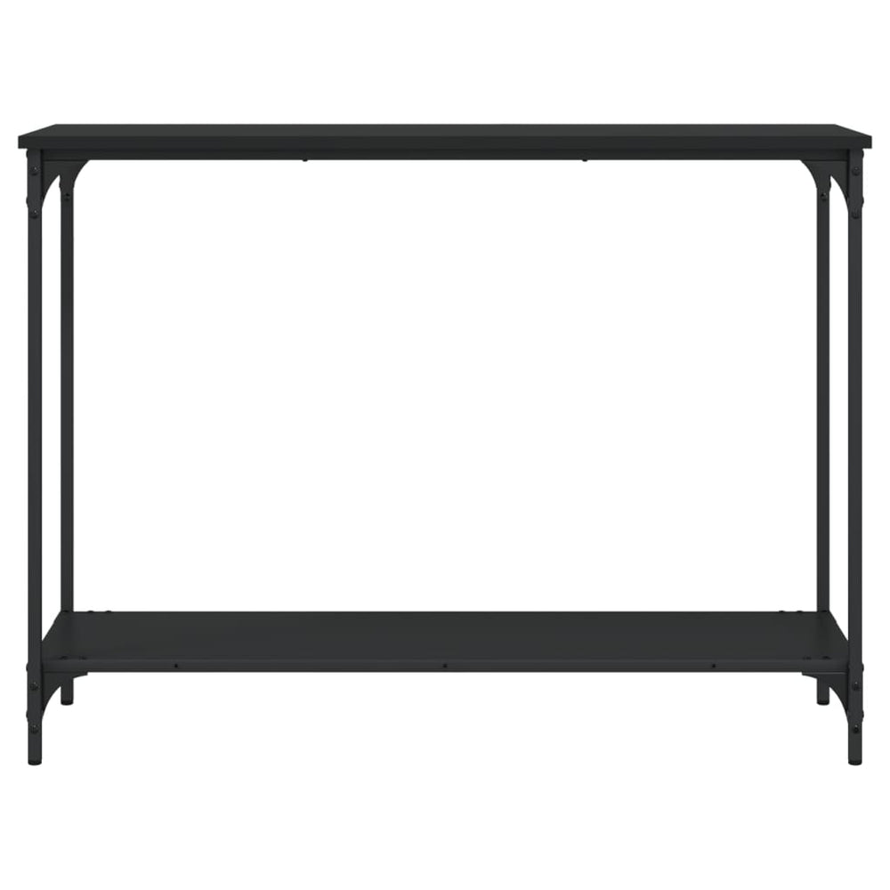 Wandtafel 101x30,5x75 cm bewerkt hout zwart MeubelReus