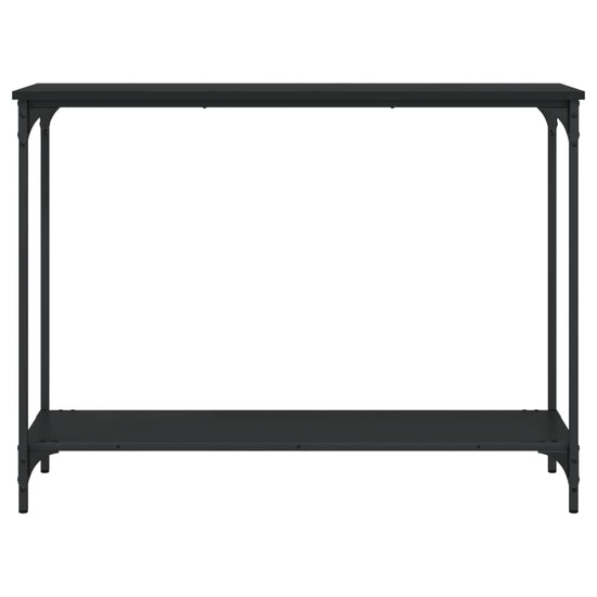 Wandtafel 101x30,5x75 cm bewerkt hout zwart MeubelReus