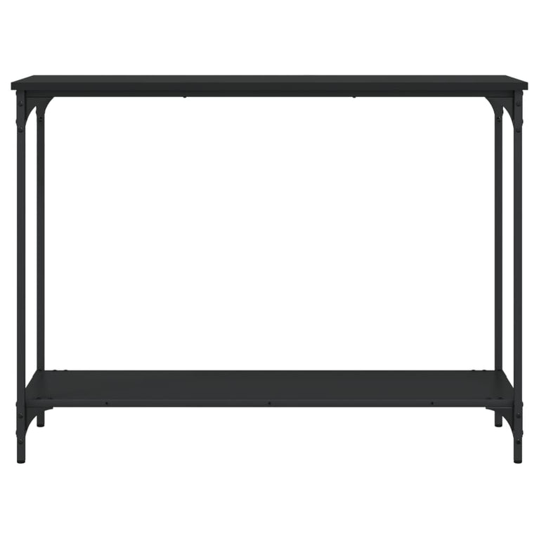 Wandtafel 101x30,5x75 cm bewerkt hout zwart MeubelReus