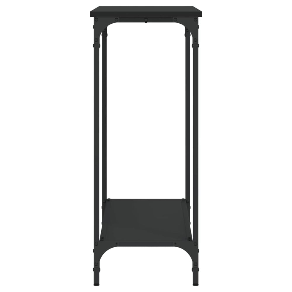 Wandtafel 101x30,5x75 cm bewerkt hout zwart MeubelReus