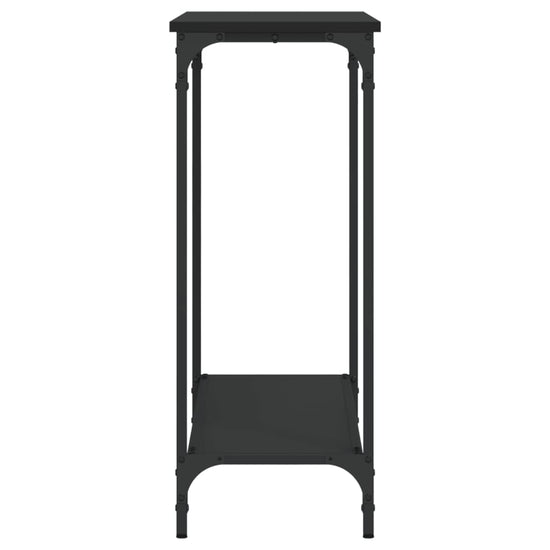 Wandtafel 101x30,5x75 cm bewerkt hout zwart MeubelReus
