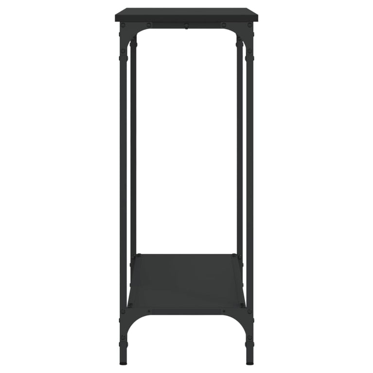 Wandtafel 101x30,5x75 cm bewerkt hout zwart MeubelReus