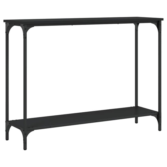 Wandtafel 101x30,5x75 cm bewerkt hout zwart MeubelReus